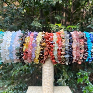 Pulsera de cristal hecha a mano, joyería de piedras preciosas naturales para energía, equilibrio y paz, regalo único y personalizable.