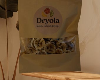 Dehydrated Banana Slices – 100% Fruit, No Sugar Added | Handmade Healthy Snack | 3oz