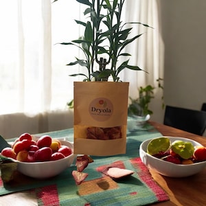 Strawberry Chips - 100% Natural Dehydrated Fruit Snack/ No Sugar/ Organic & Handmade