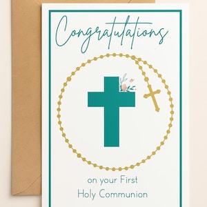 First Holy Communion Card