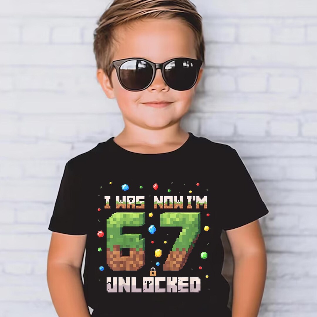 I Was 6 Now I'm 7 - 67 Funny Meme PNG — Kids Birthday | Digital ...