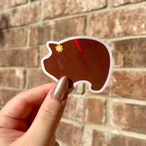 Marranito Sticker, Cute Marranito Sticker, Pan Dulce, Pan Dulce Sticker, Dessert Stickers, Pig Stickers, Animal Stickers, Handmade Sticker