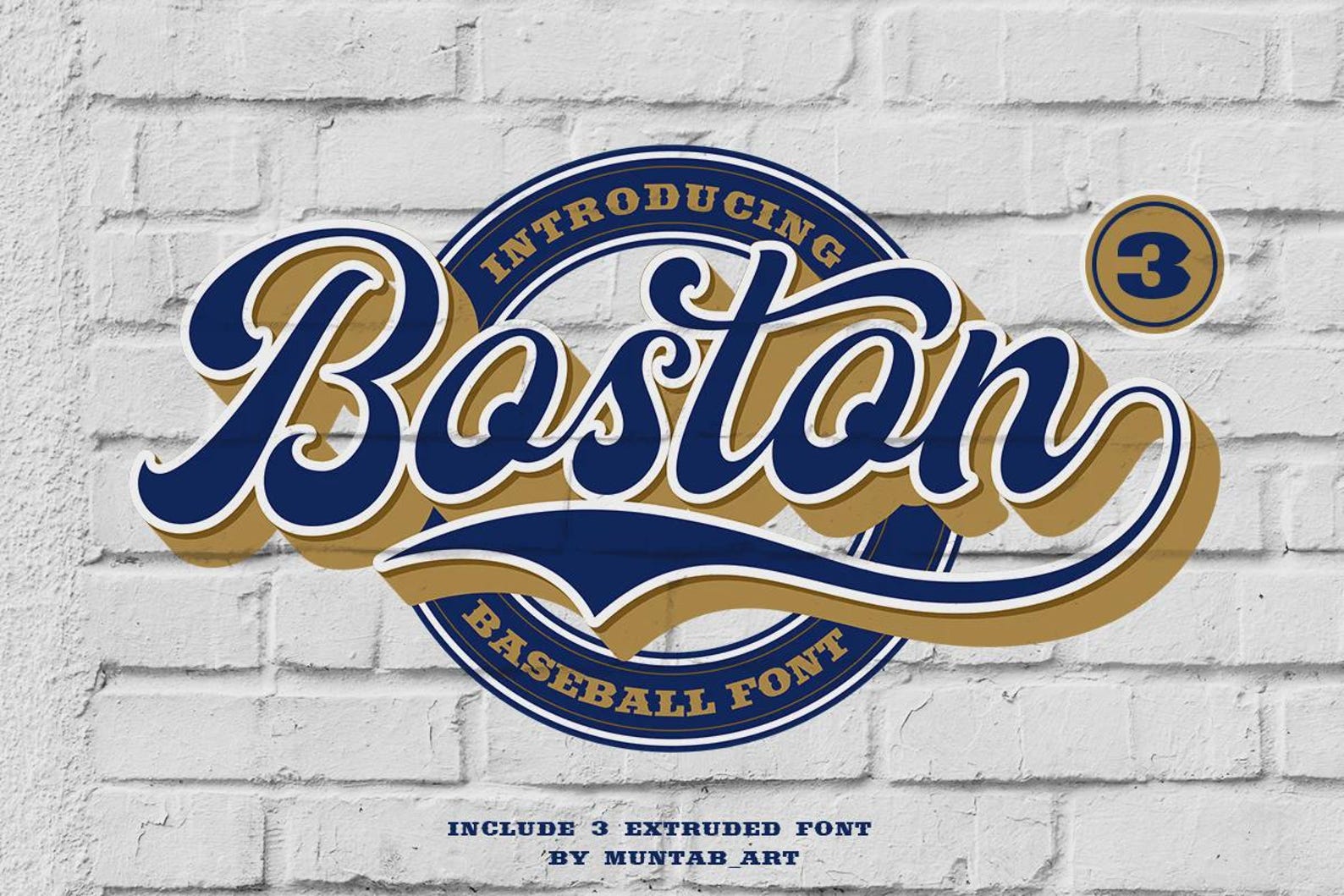 Boston Hub Script Boston Baseball Script Font - Etsy