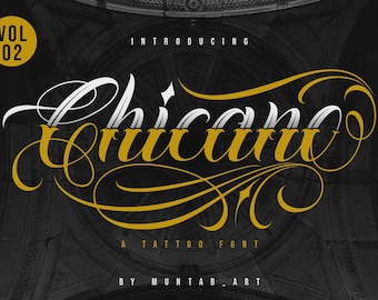Fuente de tatuaje Chicano Vol. 2