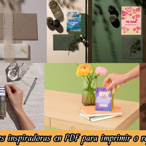Cartões motivacionais para mulheres | Citações de fé, amor e autoestima | PDFs para impressão para inspiração diária