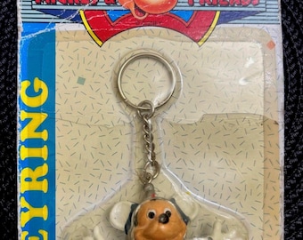 Vintage Disney Mickey Mouse Keychain • Monogram • RARE Collectible • Mickey & Friends
