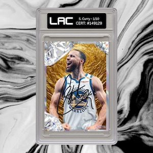 Stephen Curry Signed Autograph Card Print Signature NBA Gift