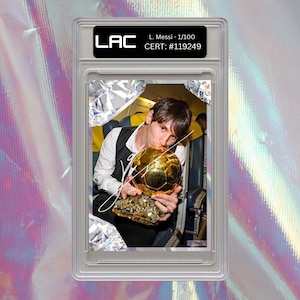 Lionel Messi Signed Autograph Card Print Signature Football Gift