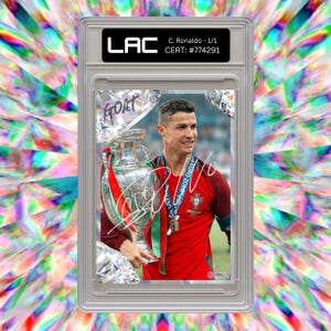 Cristiano Ronaldo Signed Autograph Card Print Signature Football Gift