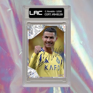 Cristiano Ronaldo Signed Autograph Card Print Signature Football Gift