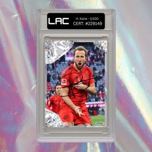 Harry Kane Signed Autograph Card Print Signature Football Gift