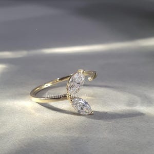 Marquise Cut Diamond Fashion Band, Marquise Maris Tail Fashion Band, Lab Grown Diamond Ocean Inspired Shape, Elegant Curve Band for Women's.