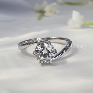 0.50 to 3.00 Carat Round Brilliant Cut Lab Grown Diamond Solitaire Engagement Ring | Wedding Ring | Anniversary Gift Ring