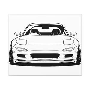 Mazda RX-7 FD Canvas Wall Art | JDM Car Print | Garage Man Cave Decor Gift for Him