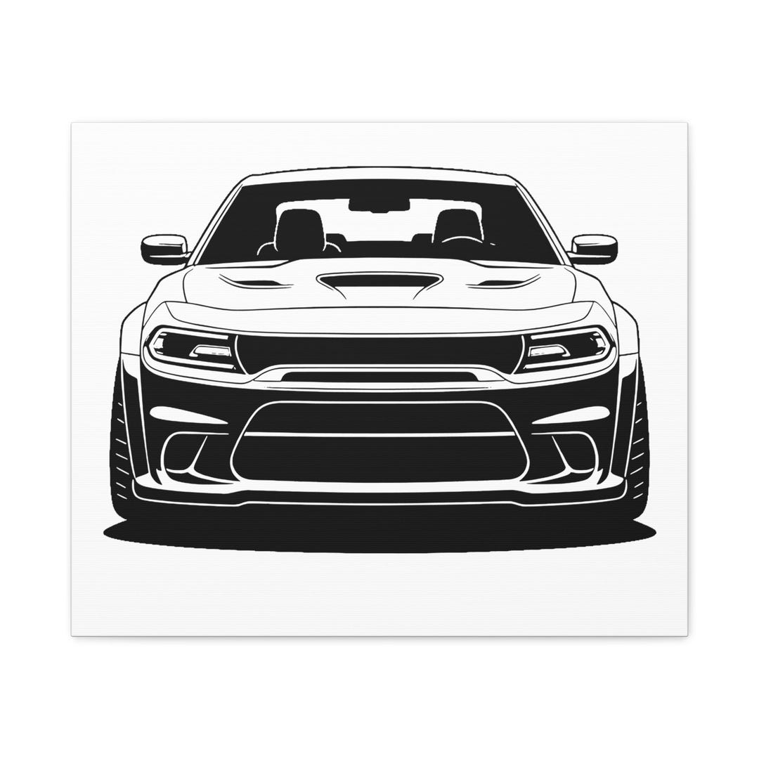 Dodge Challenger SRT Hellcat Canvas Wall Art | Muscle Car Print ...