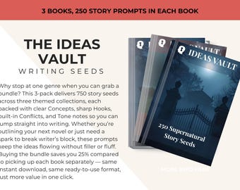 Ideas Vault: Ideas para escribir – Paquete de 3 libros (750 ideas para escritores)