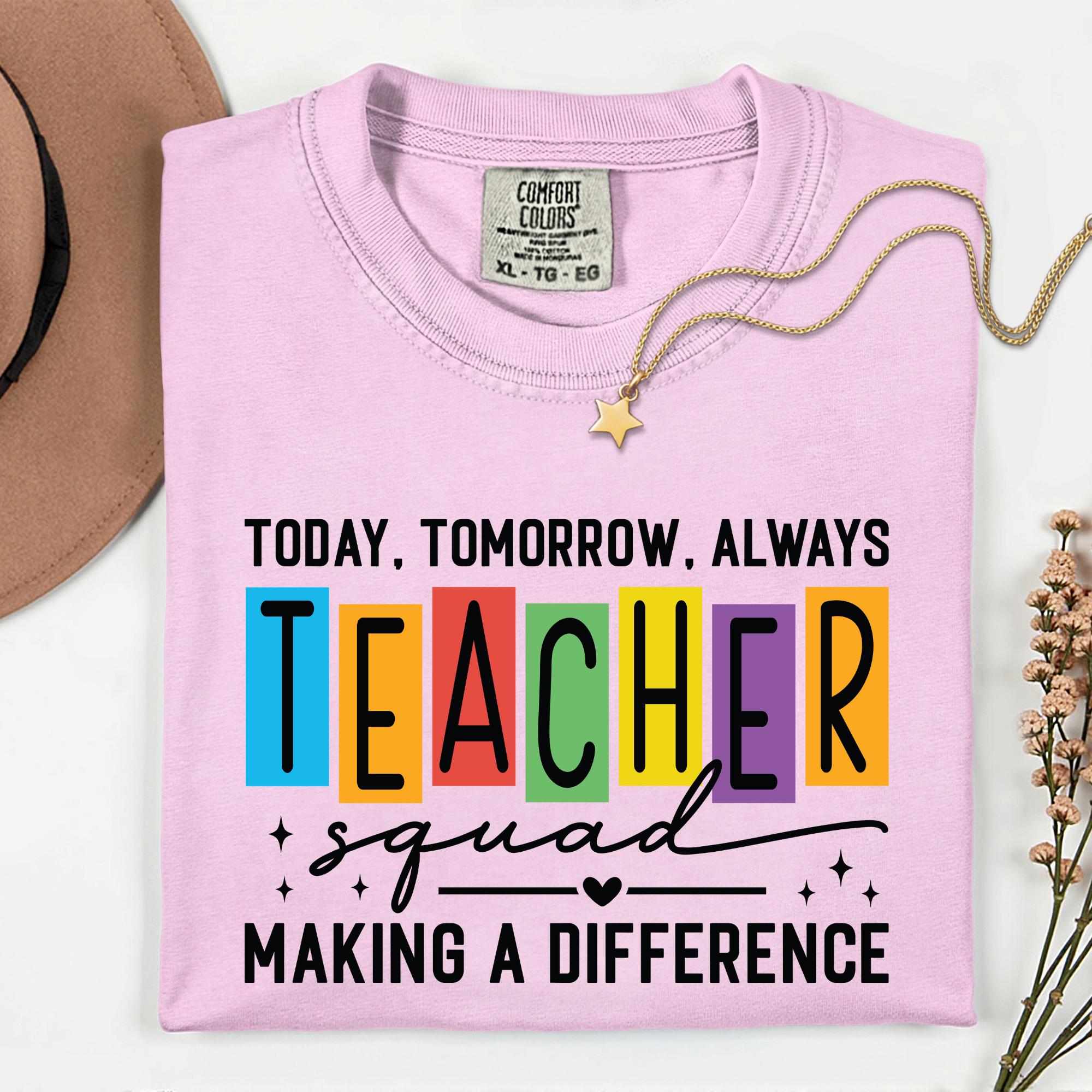 Teacher Squad T-shirt: Matching Team Tee, Back to School Staff Shirt - Etsy