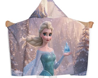 Elsa Ice Palace Youth Hooded Towel | Frozen Character Beach Towel