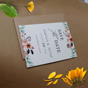10 Save The Date, Luxury Wedding Envelope, Free Custom Foil Sticker, Save the Dates Rsvp Envelope, Elegant Stationery C6, C5, 5x7” A5