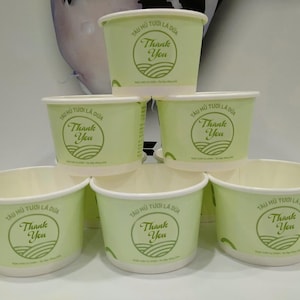 50 Paper Cups nice Coffee Cups, Ice Cream Paper Cups, Wedding Cups, Paper Cups for Party, Ice Cream Cup Small Cardboard, Paper Treat Cups