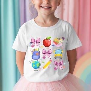 Back to School Coquette Shirt, Coquette School Kids Shirt, Girls School Shirt, Teacher Coquette Gift, First Day Of School, Kids School Shirt