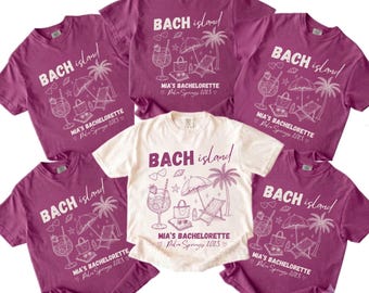 Bach Island Bachelorette T-Shirt, Personalized Bridal Party Tee