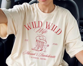Wild Wild Wife bachelorette T-shirt | Bachelorette Party Tee