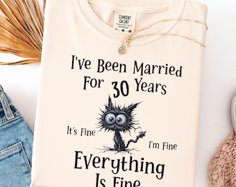 30th Anniversary Married 30 Years T-shirt | Anniversary Tee, Wedding Gifts for Older Couples