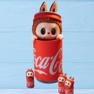 3D Print STI Special Cola Labubu Figure | Anime Collectible | Resin Statue Custom Color & Size | Cute Desk Decor |Kawaii Gift for Fans