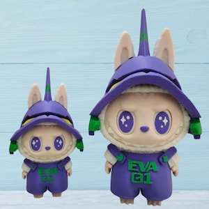 3D Print STI Eva labubu Figure | Anime Collectible | Resin Statue Custom Color & Size | Cute Desk Decor |Kawaii Gift for Fans