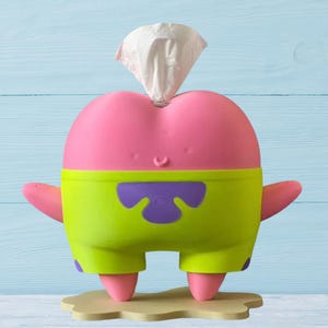 3D Print STI Spongebob Tissue box | Anime Collectible | Resin Statue Custom Color & Size | Cute Desk Decor |Kawaii Gift for Fans