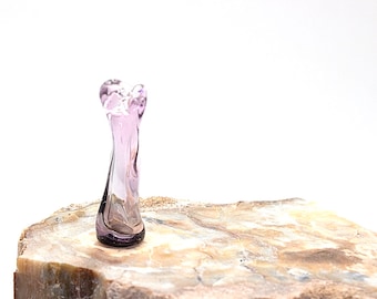 Miniature Swung Vase-Pink Smoke-FREE SHIPPING