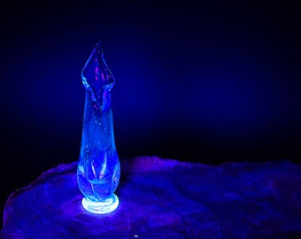 Miniature Swung Vase-Aqua Rose Glow-FREE SHIPPING