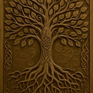 3D Tree of Life Model: CNC/Laser Carving (STL & PNG File)