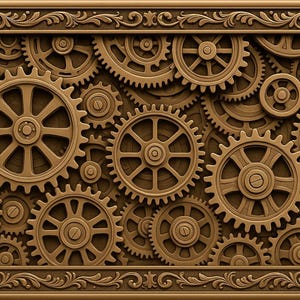 Pakiet plików STL z elementami wyposażenia Steampunk: modele frezarki CNC i grawerki laserowej (do pobrania w wersji cyfrowej)