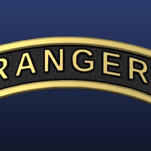 Army Ranger Tab 3D STL File for CNC and 3D Printing