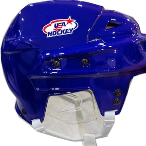 USA Hockey Miracle on Ice 1980 Customizable Player Helmet - Blue (not for ice hockey use)