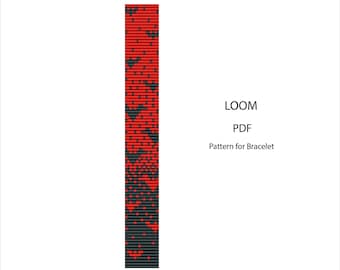 Halloween Bat Bracelet Loom Pattern – Miyuki Beading PDF