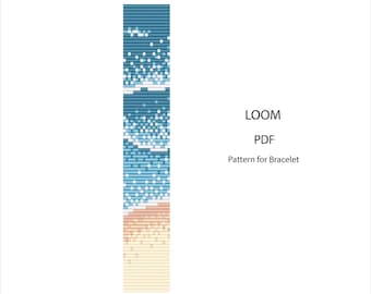 Sea Breeze Loom Bracelet Pattern | DIY Bead Weaving PDF