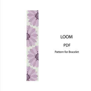 Lavender Daisy Loom Bracelet Pattern