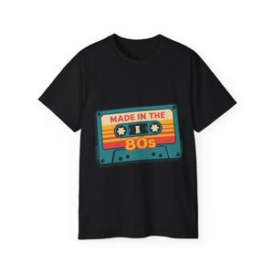 Vintage 80s Music Tee, Retro Music Shirt, Gift for Music Lovers, Unisex Casual Top, Throwback T-shirt