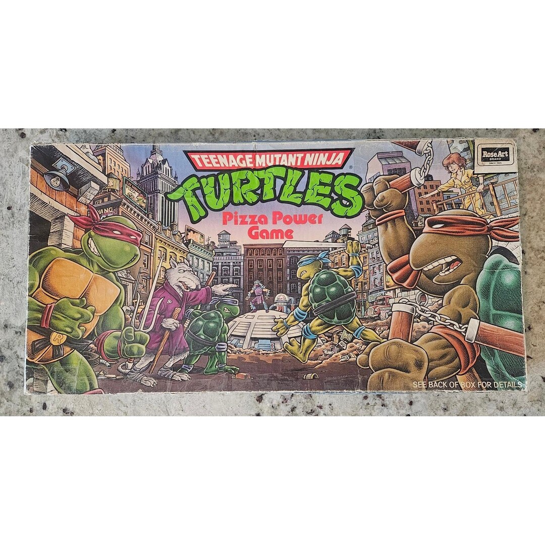 Teenage Mutant Ninja Turtles TMNT Pizza Power Board Game Vintage 1989 ...