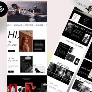 Squarespace Template for Marketing Agency, Creatives, Personal Brands | Clean & Minimal, Light, Social Media Manager Template 7.1 -LAGO-