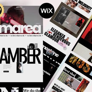 Bold & Clean Wix Website Template for Photographers | Modern Portfolio Design | Easy to Edit -Marea-