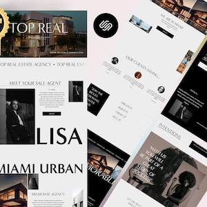Squarespace 7.1 Template for Real Estate Agents, Realtors, Brokers – Luxury, Elegant Website for Property Listings – TOP REAL-
