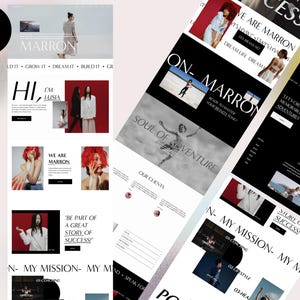 Modèle Squarespace 7.1 pour les marques de commerce, les créations et les agences, audacieux - Design de site Web minimaliste et élégant - MARRON-