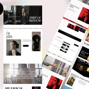 Squarespace Website Template for Boutique Brands & Creatives, Luxury, Designers, Agencies , Minimal, Elegant Design | 7.1 – LISSA ROSSE-