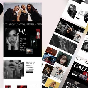 Squarespace Template for Creatives Agency, Coaches & Personal Brands, Feminine, Elegant, Light Website Design | 7.1 – SOPHIA STYLE-
