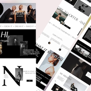 Squarespace Template for Agency, Designers, Bold, Minimal, Creatives & Boutique Brands – Elegant Website 7.1 – LUNA SKY-