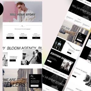 Squarespace Template for Wedding Photographers ,Romantic, Elegant, Light Website Design, Luxury Wedding Easy to Edit Squarespace 7.1 –BLOOM-